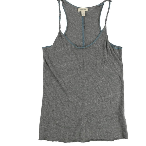 Silence Noise Womens Two Tone Tank Top, Grey, Medium