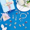 thumbnail image 2 of PH 60pcs Angel Wing Charms Colorful Fairy Dangle Pendants Gradient Color Heart Beads Charms Fairy Angel Pendants for Earrings Necklace Bracelet Keychain Jewelry Platinum Colorful, 2 of 5