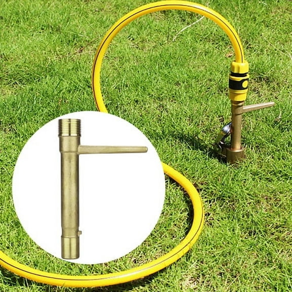 D-GROEE Brass Quick Coupler Valve Key Garden Hose Underground Irrigation Tool Heavy Duty Sprinkler Key 3/4 inch