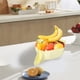 thumbnail image 5 of Cesta de drenaje multifuncional: recipiente para limpiar frutas con colador, recipiente para recoger alimentos del fregadero de la cocina, recipiente con filtro para lavar verduras, colador para sobre, 5 of 6