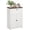 White, variant on NeoNiches Farmhouse Barn Door Accent Cabinet with Double Doors White | Kitchen Sideboard Storage Cabinet, Drawer, Adjustable Shelf, for Living Room