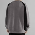 thumbnail image 3 of yillto Big and Tall Sweatshirts for Men Long Sleeve Round Neck Drop Shoudler Causal Loose Sweatshirt, 3 of 5