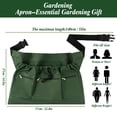 thumbnail image 2 of SLUMLOV 22.4"x14.5"  Gardening Apron - 600D Waterproof Tool Apron & Carpenter Apron with 3 Pockets, Adjustable Work Apron for Harvest Picking, Women & Men, 2 of 9