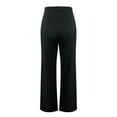 thumbnail image 5 of Women Pants Elegant Chic Office Lady Fashion Casual Work Solid Color High Waist Straight Trousers Female Trouserscozy Soft Comfortable Stylish, 5 of 5