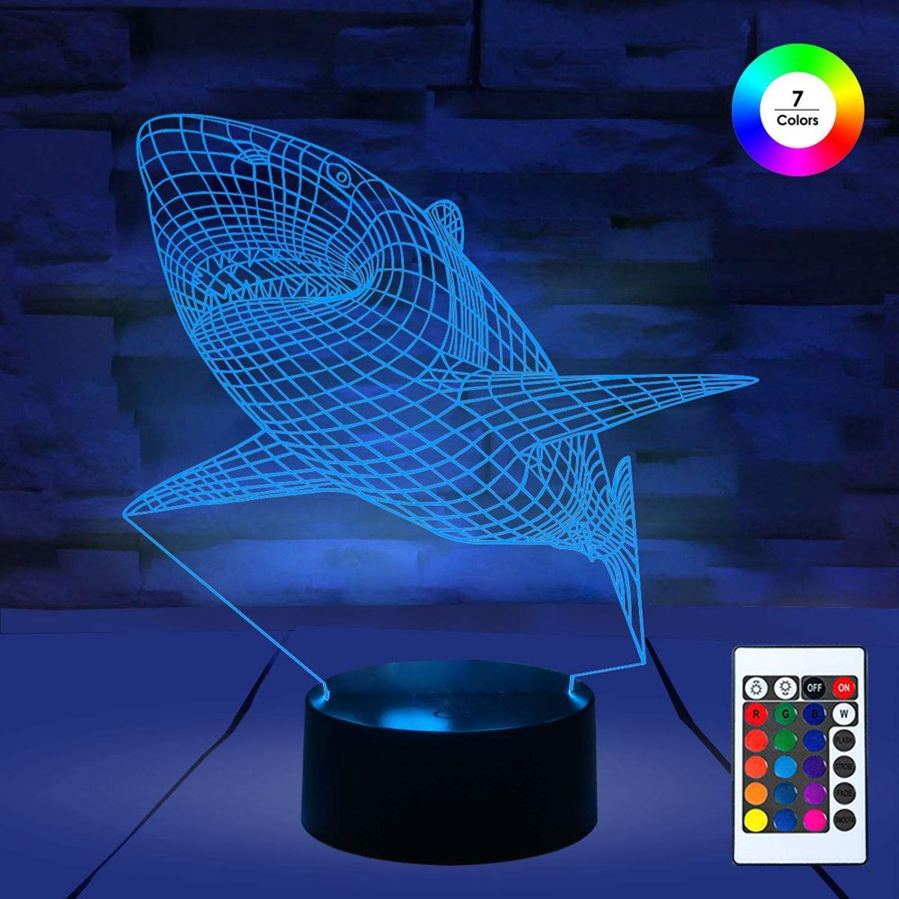 3D Remote Night Stand Light , EpicGadget Touch Control Optical Illusion