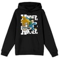 thumbnail image 5 of Hammer Stud Battle Stance Long Sleeve Black Adult Hooded Sweatshirt-Medium, 5 of 7