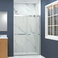 thumbnail image 3 of Transolid Fbpt487008c-S 70" High X 47" Wide Bypass Frameless Shower Door - Chrome, 3 of 7