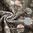 thumbnail image 4 of UERMEI 8x10 Large Area Rugs for Living Room, Indoor Washable Rug, Floral Area Rugs for Bedroom Home Office Decor Dining Room Carpets, Non Slip Low Pile, Dark Brown, 4 of 9
