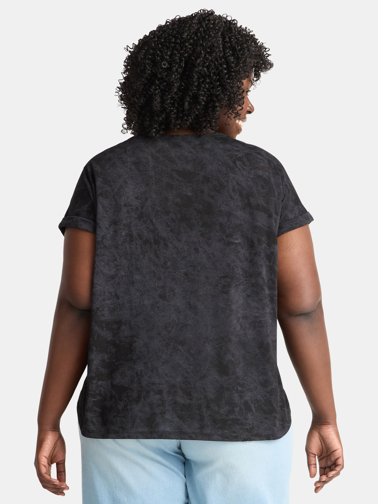 Terra & Sky Women's Plus Rodeo Nights Graphic Tee, Sizes 0X-5X