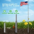 thumbnail image 3 of VIVOHOME 25FT Telescoping Flag Pole with 3x5 Polyester American Flag and Golden Ball, 3 of 7