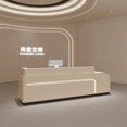 thumbnail image 4 of Commercial Hotel Reception Desk Beauty Salon Luxury Lectern Information Simple Reception Desk Modern Mostrador Room Furniture My Lux Decor Round, 4 of 7