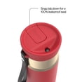 thumbnail image 4 of Contigo 24 oz SnapSeal Leak-Proof Stainless Steel Water Bottle – Keeps Drinks Hot & Cold, Reusable Straw, Spill-Proof for Bags, Carry Strap, Red/Champagne, 4 of 10