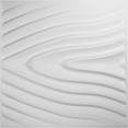 thumbnail image 5 of Ekena Millwork 19 5/8"W x 19 5/8"H Kahuna EnduraWall Decorative 3D Wall Panel, White, (20-Pack for 53.49 Sq. Ft.), 5 of 12