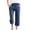 Blue, variant on My Order Capris Pants for Women Cotton Linen Casual Summer 2026 Straight Wide Leg Loose Drawstring Elastic Waist Cropped Trousers with Pockets My Items