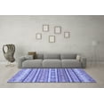 thumbnail image 3 of Ahgly Company Indoor Round Abstract Blue Modern Area Rugs, 8' Round, 3 of 4