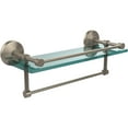 thumbnail image 2 of 16-in Gallery Glass Shelf with Towel Bar in Polished Nickel, 2 of 5