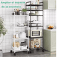 thumbnail image 3 of Estante Organizador Metálico De 6 Niveles De Cocina Baño Xtellar negro, 3 of 4