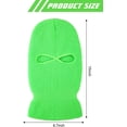 thumbnail image 3 of 2-Hole Knitted Full Face Cover Ski Neck Gaiter, Winter Balaclava Warm Knit Beanie for Outdoor Sports, 3 of 14