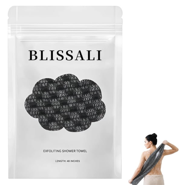 Toalla de ducha exfoliante Blissal Premium Scrub Bathroom Set