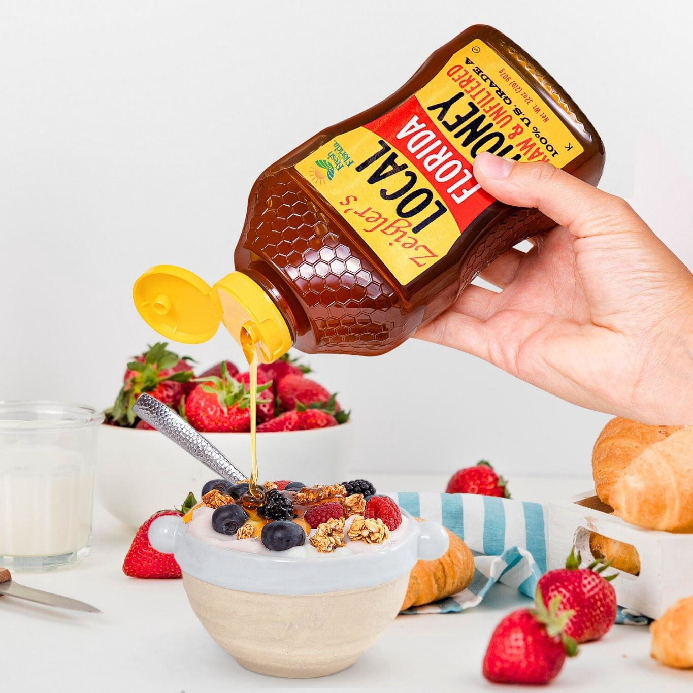 Zeigler's Florida Honey 32oz Local, Raw, Unfiltered, Squeeze Bottle