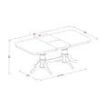 thumbnail image 5 of East West Furniture Napoleon 5-piece Wood Dining Set w/ Slatted Chairs in Cherry, 5 of 6