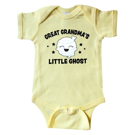 

Inktastic Cute Great Grandma s Little Ghost with Stars Gift Baby Girl Bodysuit