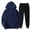 Blue, variant on Unisex Two Piece Tracksuit Set Long Sleeve Sweatsuits & Pants Casual OutfitsMen's And Women's Sports Tracksuits Pullover Hoodies Sweatpants Fall Winter Suit Pink L