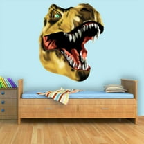 VWAQ Dinosaur Head Decal T-Rex Vinyl Wall Sticker Prehistoric Boys Room Decor - CAW2