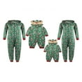 thumbnail image 3 of Ensembles de Pyjamas en Coton de Noël Vert pour Famille Adultes Enfants Pull à Capuche Tenue de Nuit, 3 of 3