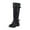 Black Knee High Boots, variant on Women's Knee High Boots Buckle Straps Faux Leather Chunky Heel Over The Knee Boots Winter Fall Fashion Shoes Black 39