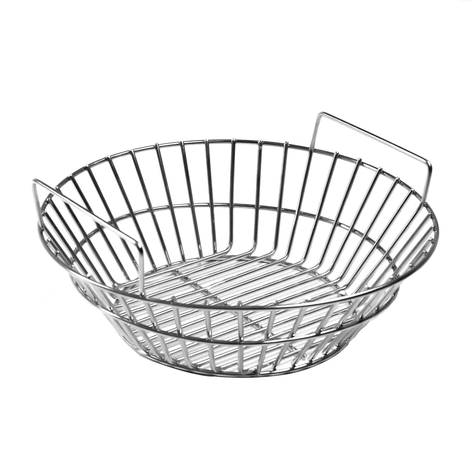 BBQGuys Signature Charcoal Basket For 18Inch Kamado Grills Stainless Steel Fits Big Green