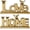 Gold, variant on Love Sign Decoration, White+Silver Love Statue for Home Decor, Personalized Bird Sculpture Chrome Style Figurine, Desktop,Living Room, Bedroom