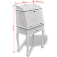 thumbnail image 4 of vidaXL Wooden French Secretary Desk, 4 of 5