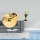 thumbnail image 2 of Estatua decorativa,Escultura de frutas para decoración del hogar para escritorio interior.,Figura de cerámica para escritorio,Figura de escritorio,Estatua de rana, 2 of 8