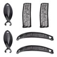 thumbnail image 1 of EeaseCA 6 Pcs Pinces à Cheveux Banane Queue de Poisson Peignes à Cheveux Accessoires Rétro pour Femmes, 1 of 8