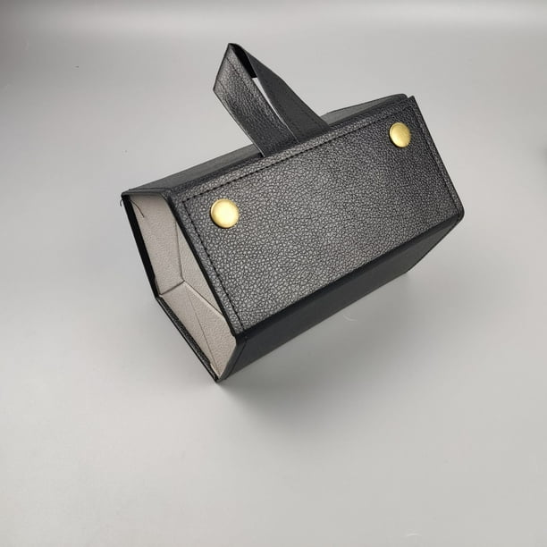 Caja de almacenamiento de gafas, caja de gafas de sol de múltiples rejillas, caja de gafas portátil plegable de múltiples capas para hombres y mujeres