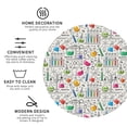 thumbnail image 3 of Lsque Chemical Flasks And Test Tubes Pattern 4" Drink Coasters Set of 4, PVC Leather Absorbent Coasters, Table Coaster Set Decorative Coffee Cup Coasters Housewarming Gift -Round Shape, 3 of 6