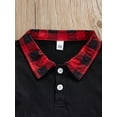 thumbnail image 5 of Qiylii Toddler Girl Christmas Dress, Ruffle Long Sleeve Button Front Dress, 5 of 8