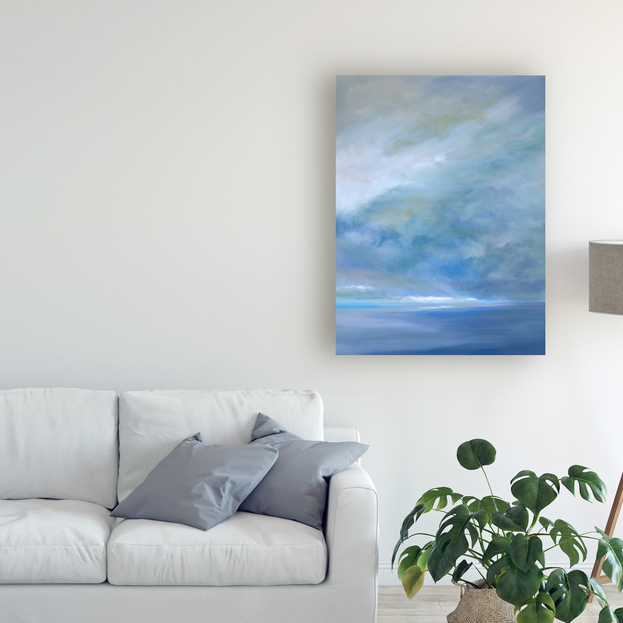 Trademark Fine Art 'Heavenly Light Triptych III' Canvas Art by Sheila Finch