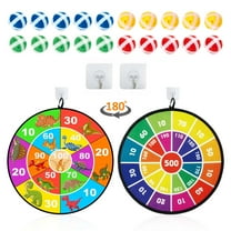 Children's 2-in-1 Dart Board Game Set 28.74" with 20 Sticky Balls, Perfect for Outdoor and Indoor Entertainment, Ideal for Family Gatherings and Parties