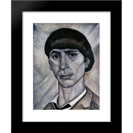 Portrait of Ossip Zadkine 20x24 Framed Art Print by Marevna, Marie Vorobieff