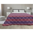 thumbnail image 1 of Abstract Down Alternative Comforter, Geometric Shapes in Squares Vintage Feel Retro Groovy Feels Print, Microfiber Quilt for All Season, 5 Sizes, Vermilion and Multicolor, by Ambesonne, 1 of 3