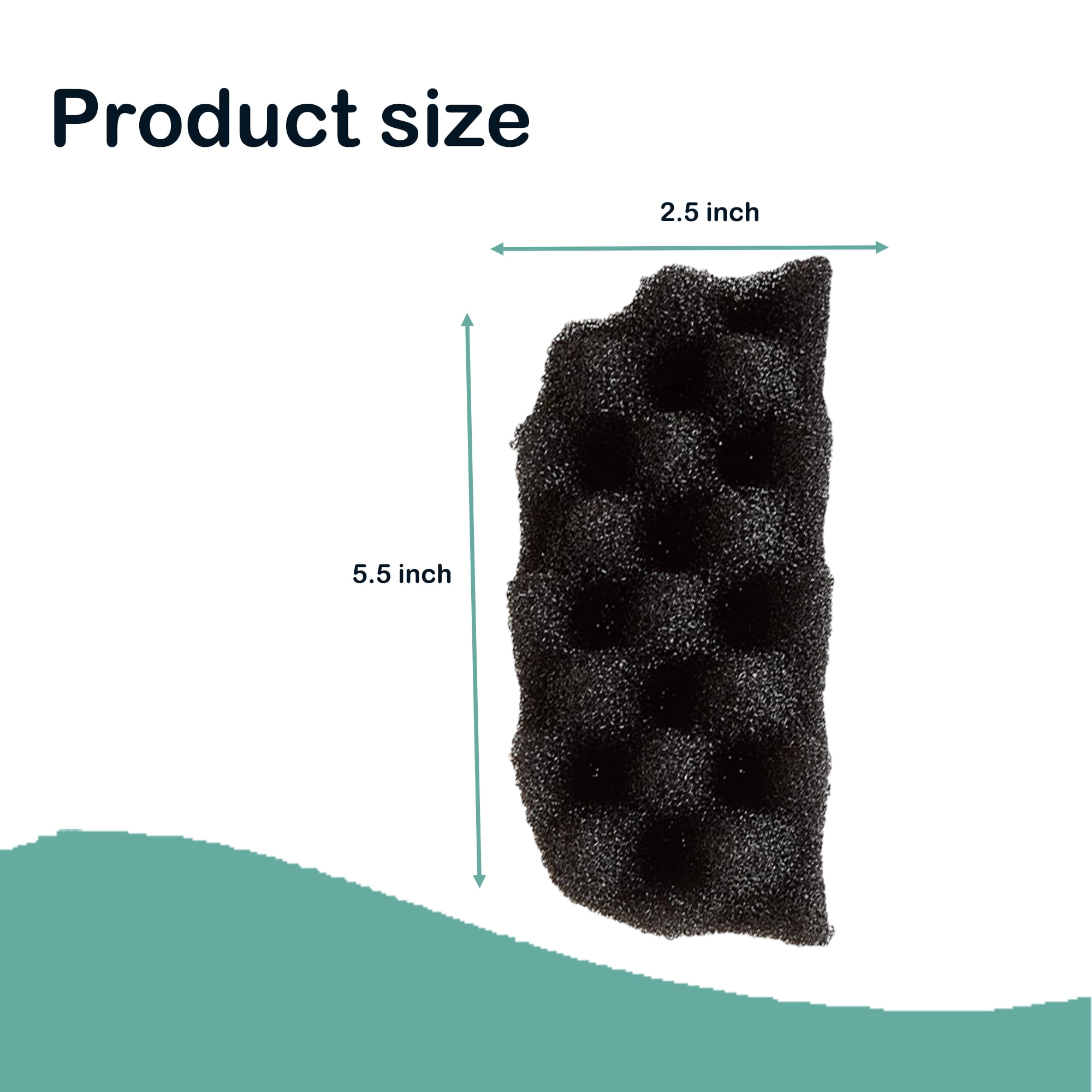TropicAqua Replacement Aquarium Bio Sponge Foam Filter Pads Suitable for Fluval 104, 105, 106, 204, 205, 206 (Pack of 12)