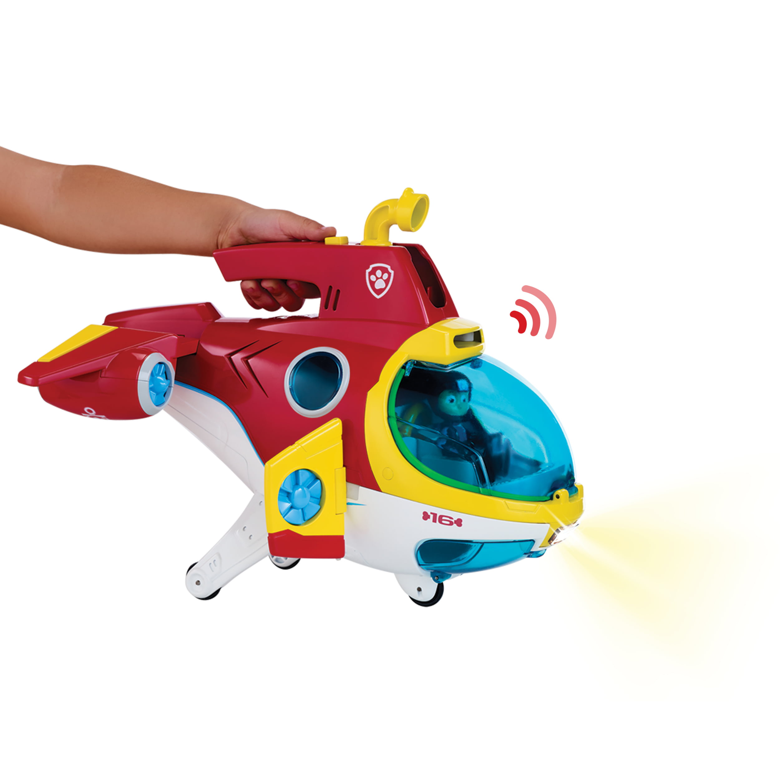 Paw Patrol Sub Patroller Transforming Vehicle with Lights Sounds & Launcher 