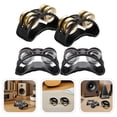 thumbnail image 6 of Raindrops Ergonomic Double Row Foot Tambourine Set of 4 with Clear Sound for Music and Dance, 6 of 7