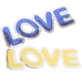thumbnail image 4 of Raindrops 2pcs Sew On Clothing Patches Letter Sew On Patches Diy Patches Colored Sewing Letters, 4 of 8