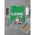 thumbnail image 3 of Game On, Santa! T-Shirt Men -Smartprints Designs, Male 3X-Large, 3 of 4