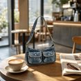 thumbnail image 3 of WWG Washed Denim Shoulder Bag, Casual Crossbody Purse with Adjustable Strap, Two Front Snap Pockets, Large Zippered Main Compartment, Lightweight Soft Fabric, for Daily Commute Shopping Travel, 3 of 6