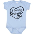 thumbnail image 3 of Inktastic I Love My Oma and Opa in Black Chalk Heart Boys or Girls Baby Bodysuit, 3 of 5