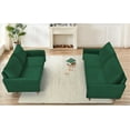 thumbnail image 3 of Uspridefurniture 2-Pcs Polyester Couch and Loveseat Set, Green, 3 of 5